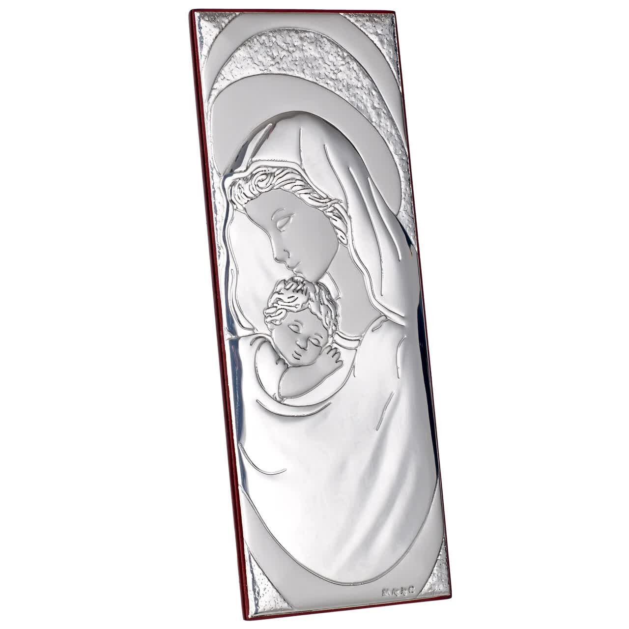 New York, Collectibles, USD 17,  Madonna And Child Icon, Sterling Silver Baptism Favor