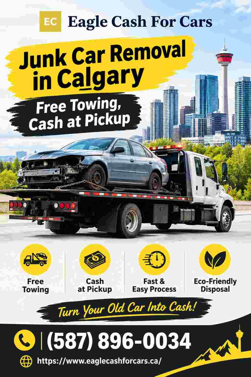 Calgary, Automotive, Junk Car Removal In Calgary &mdash; Free Towing, Cash At Pickup