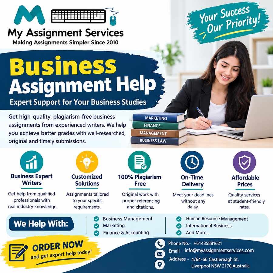Sydney, Education, Get Reliable Business Assignment Support Online