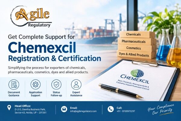 Noida, Legal, Chemexcil Registration Assistance For Exporters