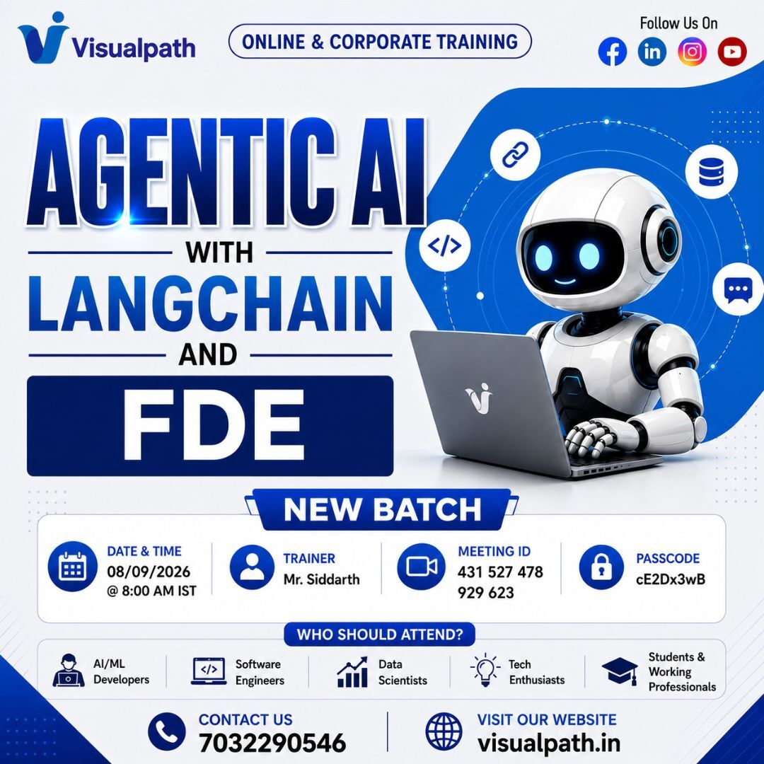 Hyderabad, Education, Agentic AI With LangChain And FDE Online Course | New Batch