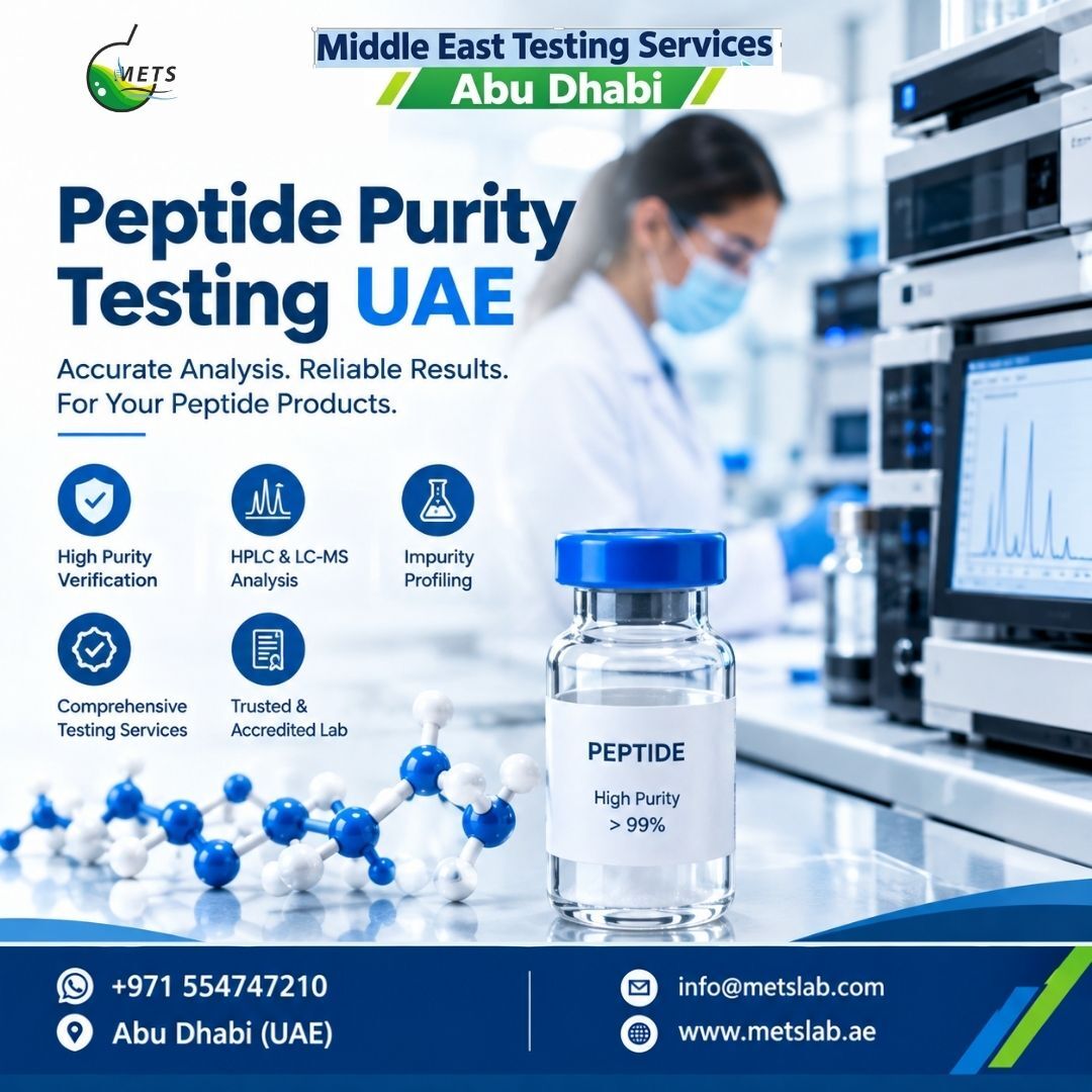 Abu Dhabi, Business, Peptide HPLC Testing UAE For Purity And Composition Analysis