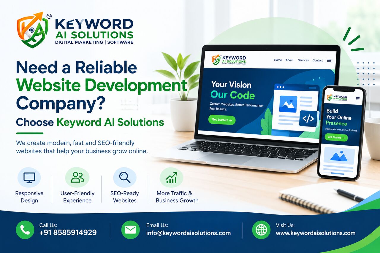 Mumbai, Business, Need A Reliable Website Development Company? Choose Keyword AI Solutions
