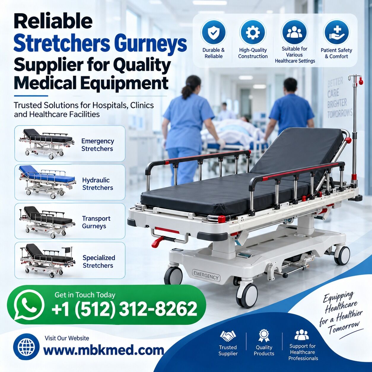 Dhaka, Heavy Equipment, BDT 5000,  Reliable Stretchers Gurneys Supplier For Quality Medical Equipment