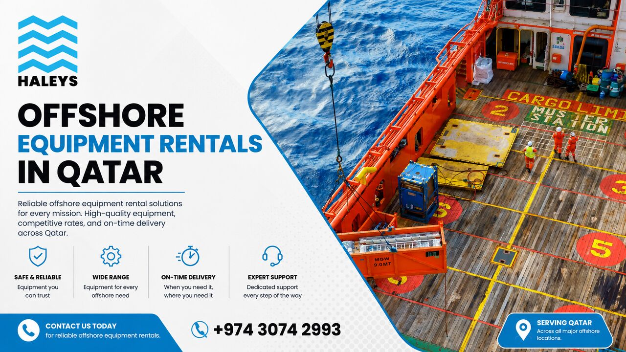 Doha, Equipment Rental, HALEYS &ndash; OFFSHORE EQUIPMENT RENTALS IN QATAR