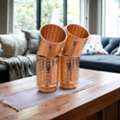 INR 1100,  Copper Set Of 4 Royal Hammered Tumblers Made Of Hand Beaten