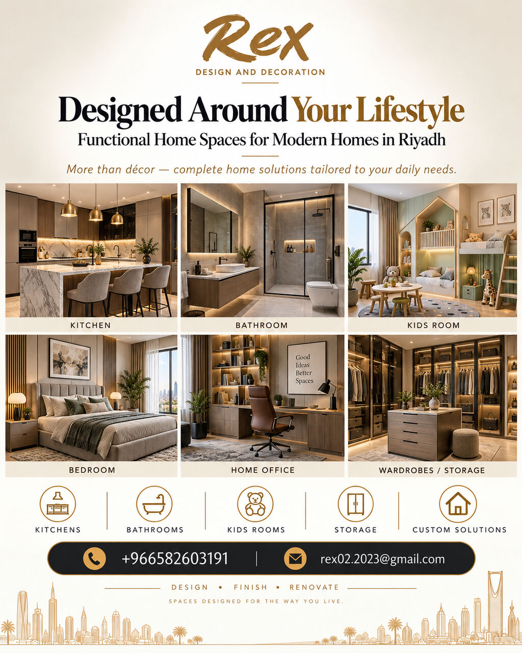 Riyadh, Interior Design, Complete Home Interior, Finishing & Renovation In Riyadh