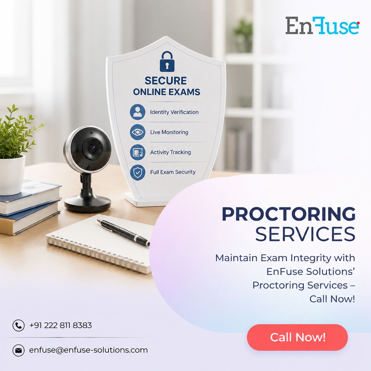 Mumbai, Marketing, Maintain Exam Integrity With EnFuse Solutions&rsquo; Proctoring Services &ndash; Call Now!