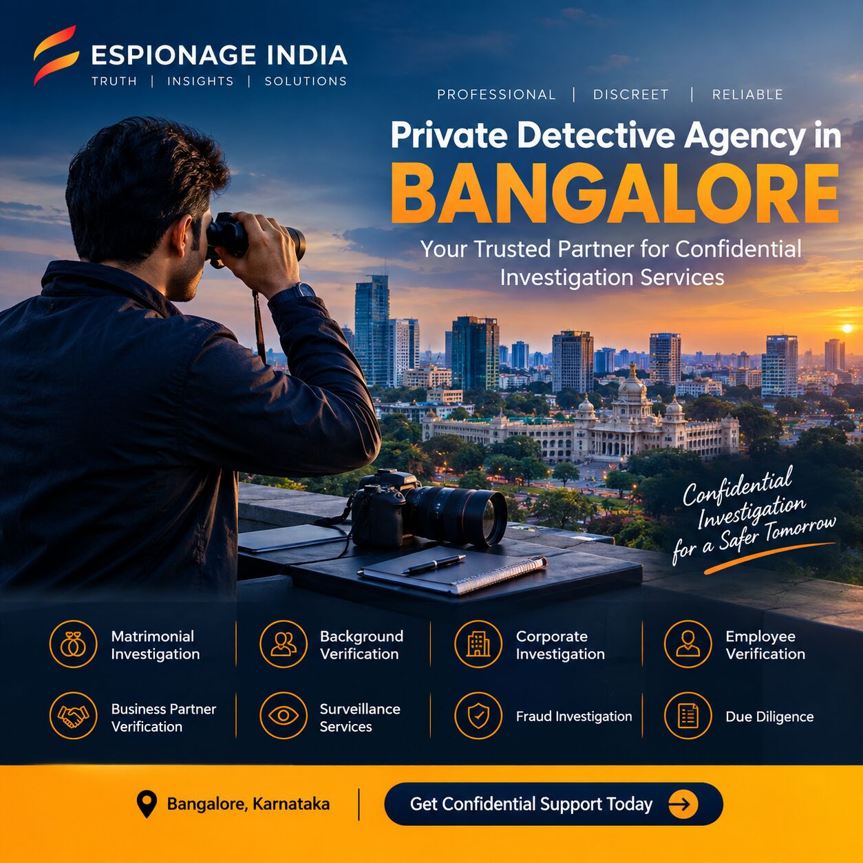Bangalore, Legal, Private Detective Agency In Bangalore | Espionage India