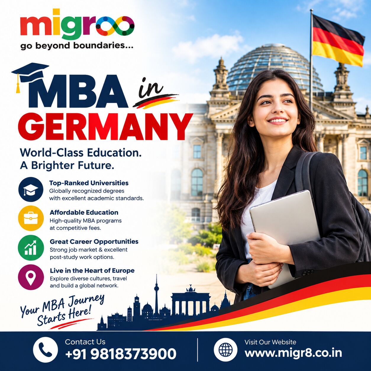 Rohini, Free Items, MBA In Germany