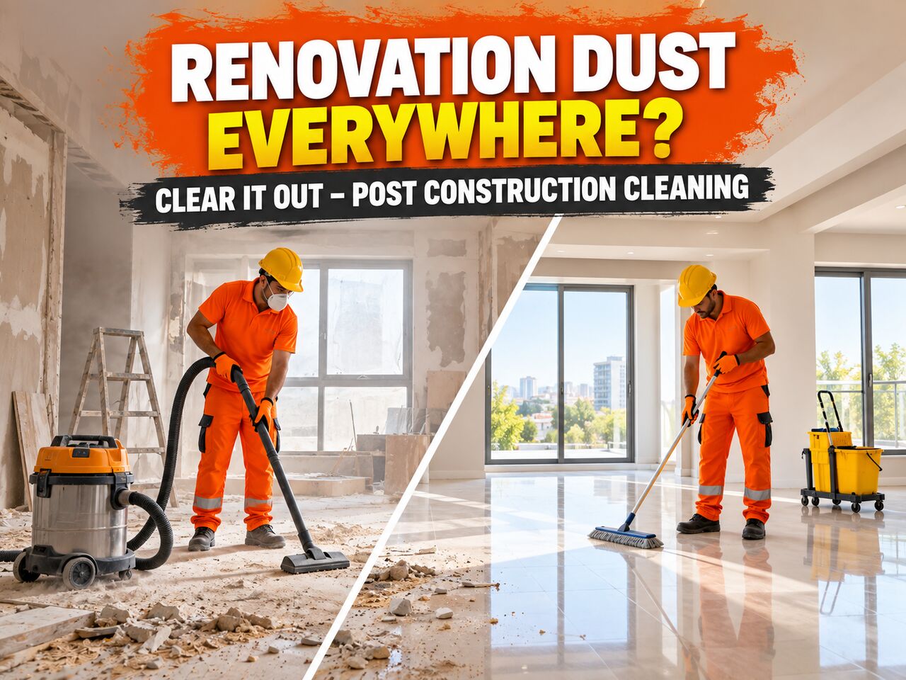 Al Bathaa, Cleaning, 🟧🟧 RENOVATION MESS? GET IT CLEANED – POST CONSTRUCTION CLEANING DAMMAM – 🟧 055 935 7772