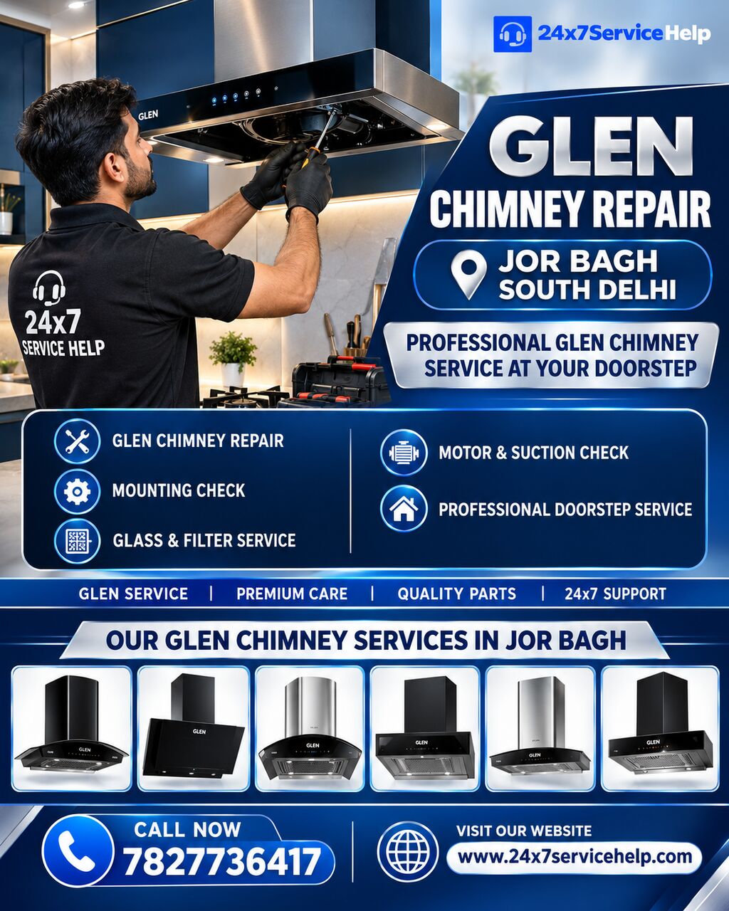 New Delhi, Appliance Repair, Glen Chimney Repair Service In Jor Bagh South Delhi