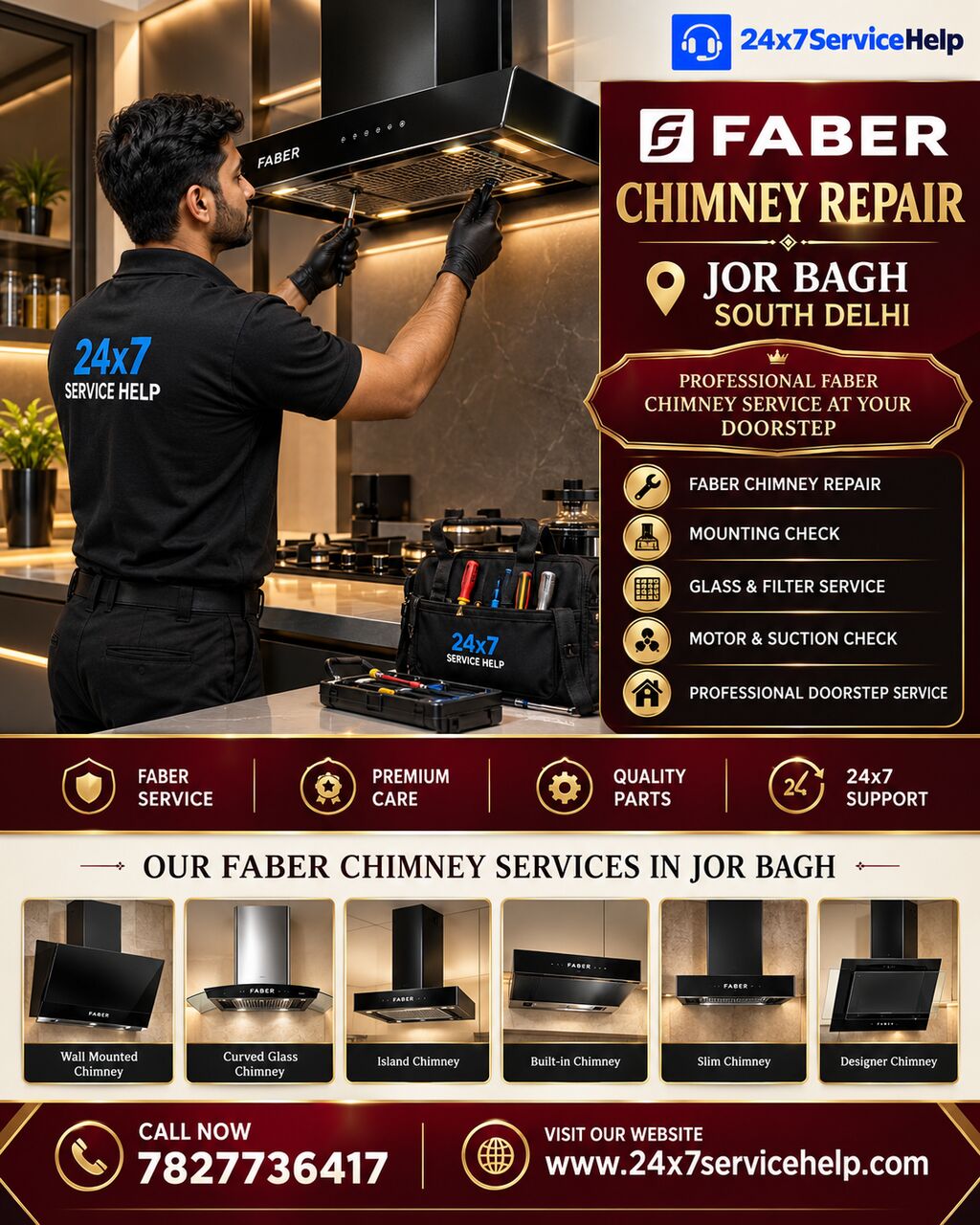 New Delhi, Appliance Repair, Faber Chimney Repair Service In Jor Bagh South Delhi