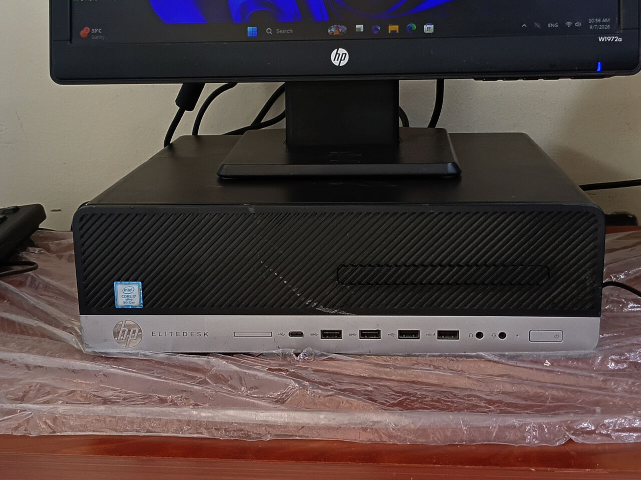 Riffa, Computers, BHD 118,  HP EliteDesk I7-9th Gen PC4 8GB/128 SSD 19&rsquo; Inch Monitor HD 118 BD Only