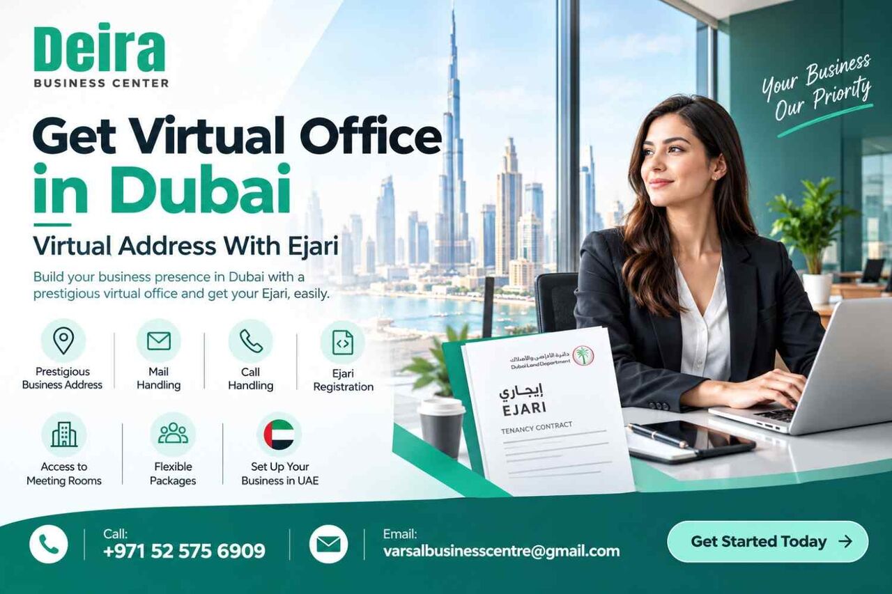 Bur Dubai, Business, Get Virtual Office In Dubai | Virtual Address With Ejari