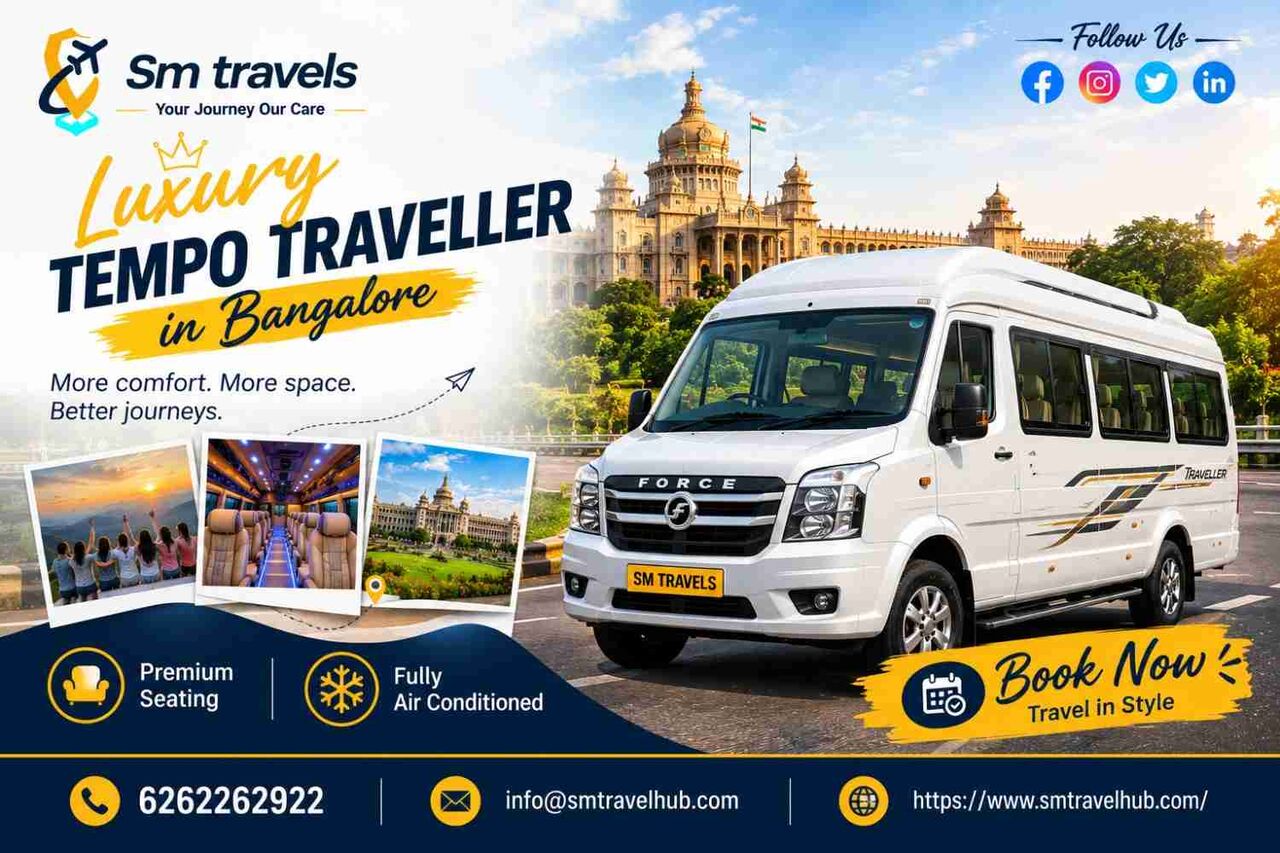 Bangalore, Travel, Luxury Tempo Traveller In Bangalore