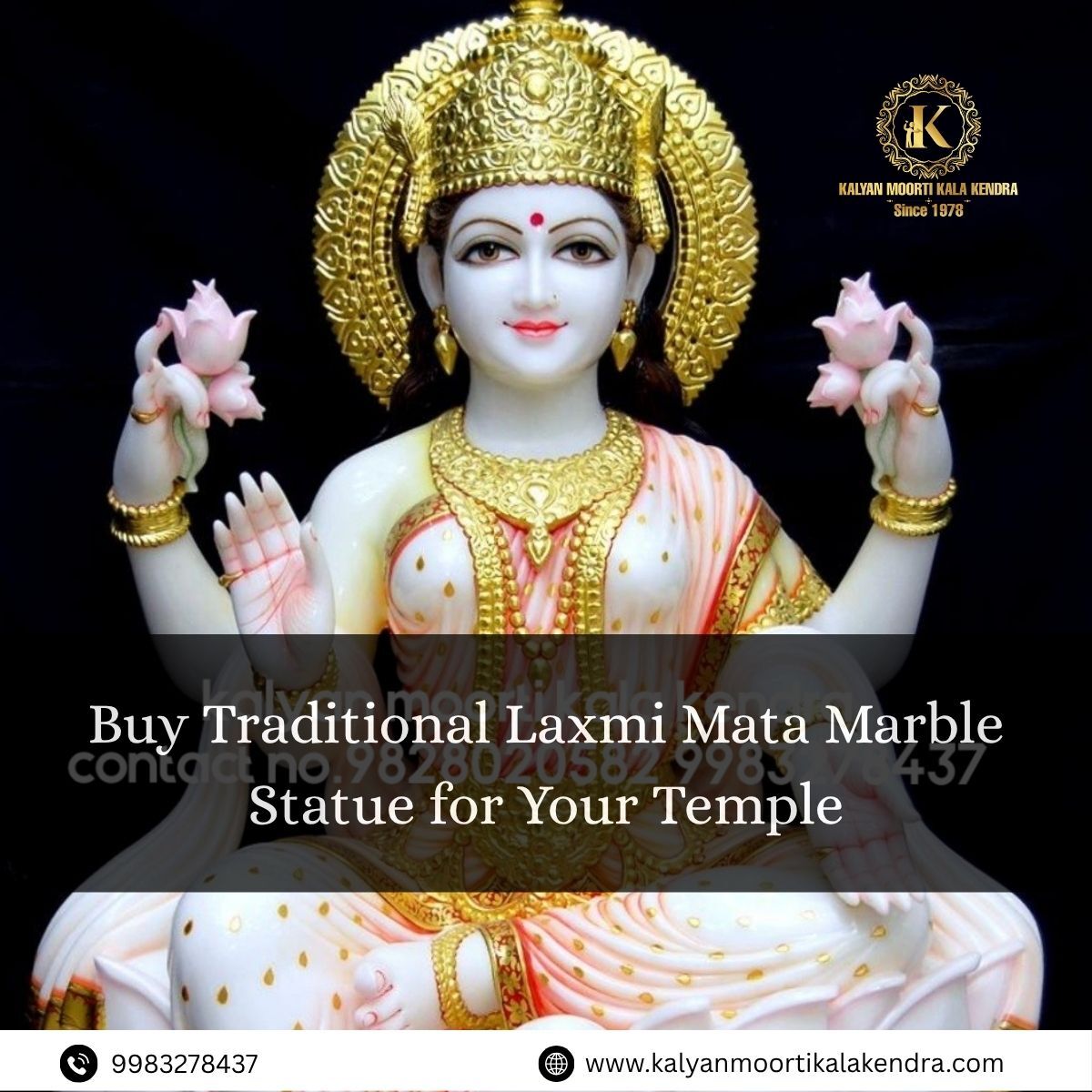 Jaipur, Collectibles, INR 50000,  Buy Traditional Laxmi Mata Marble Statue For Your Temple