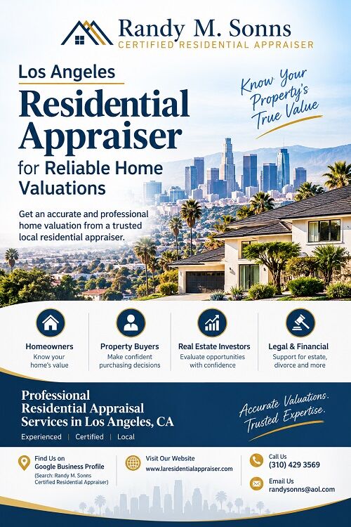 Los Angeles, Real Estate, Los Angeles Residential Appraiser For Reliable Home Valuations