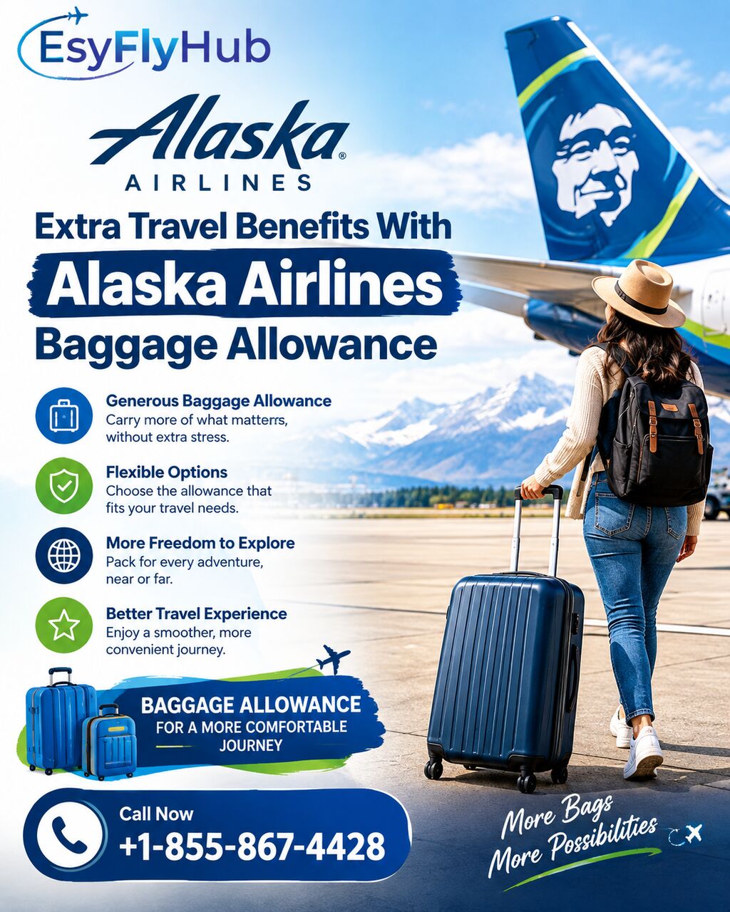New York, Travel, Extra Travel Benefits With Alaska Airlines Baggage Allowance