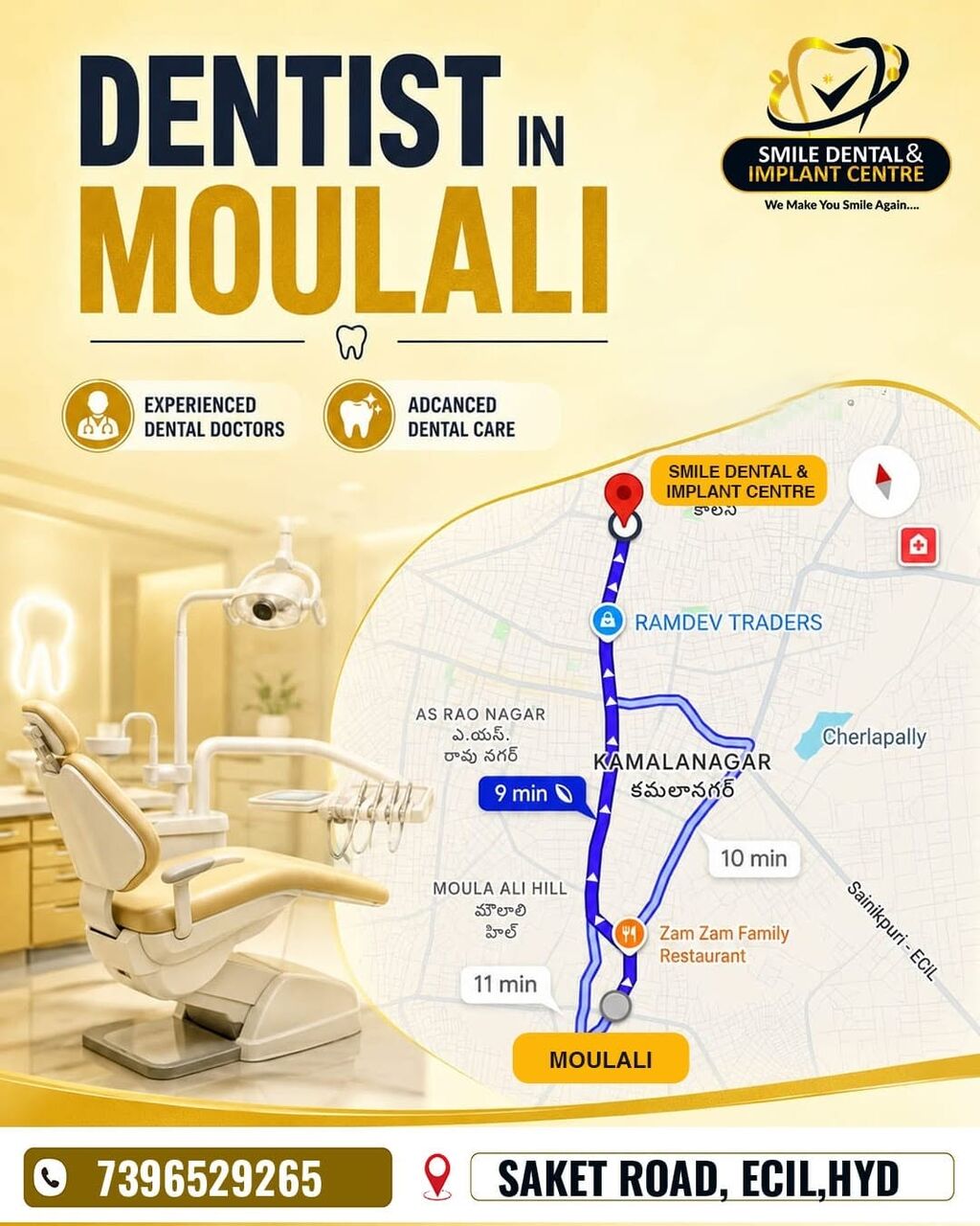 Hyderabad, Dental, Top-Rated Dental Clinic Near Moulali & ECIL &ndash; Advanced & Painless Treatments