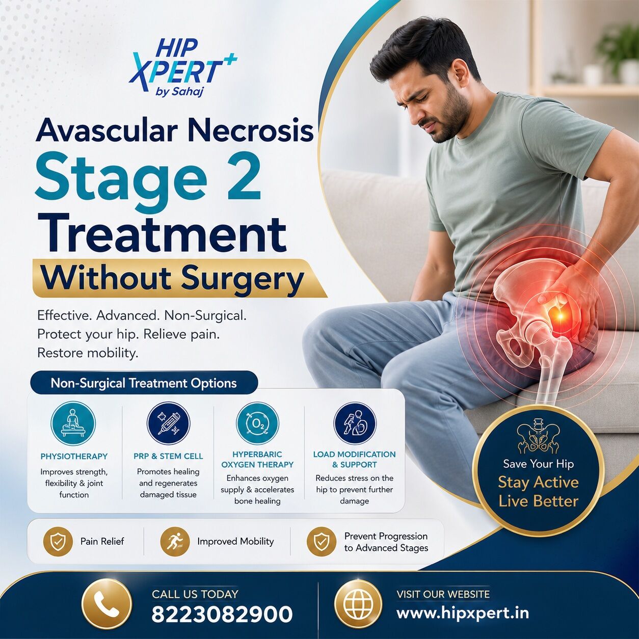 Indore, Health, Avascular Necrosis Stage 2 Treatment Without Surgery