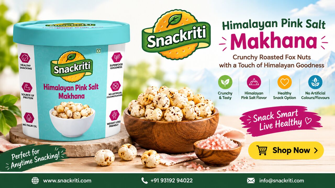Noida, Business Partners, Himalayan Pink Salt Makhana &ndash; Snackriti