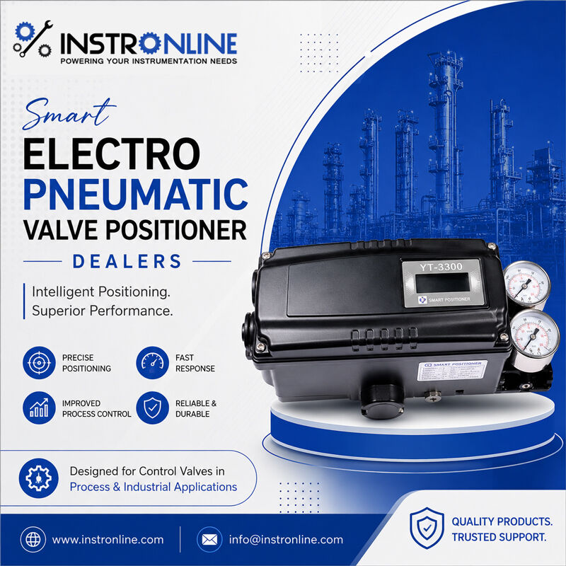 Mumbai, Industrial Machinery, Smart Electro Pneumatic Valve Positioner Dealers | Instronline