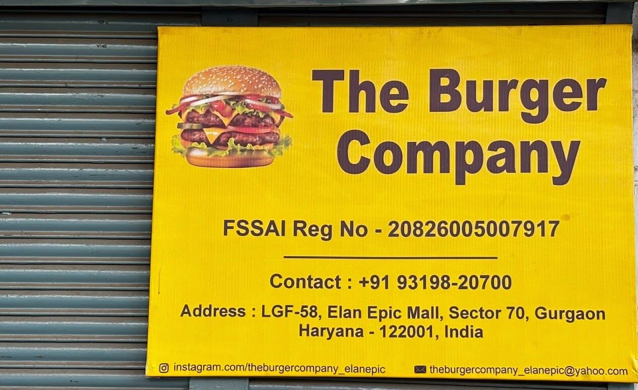 Gurugram, Restaurants, The Burger Company
