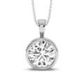 GBP 1650,  1ct Round Rubover Diamond Pendant