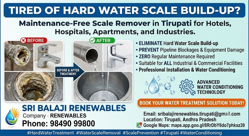 Kurnool, Business, Get Reliable Hard Water Scale Remover Installation In Tirupati