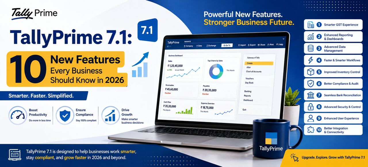Noida, Computer, TallyPrime 7.1: 10 New Features Every Business Should Know In 2026