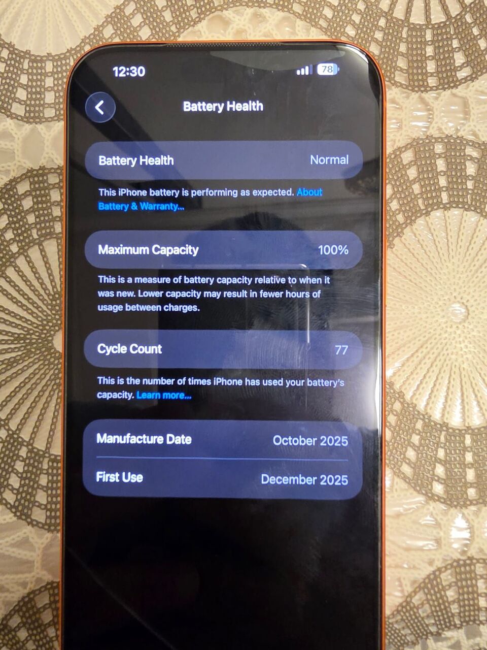 Jeddah, Electronics, SAR 4800,  IPhone 17 Pro Max Cosmic Orange
