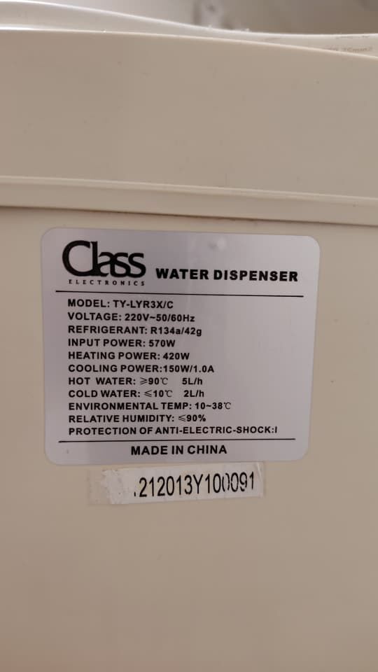 Riyadh, Appliances, SAR 150,  برادة مياه Class إلكترونية حار وبارد + شاشة وتح
