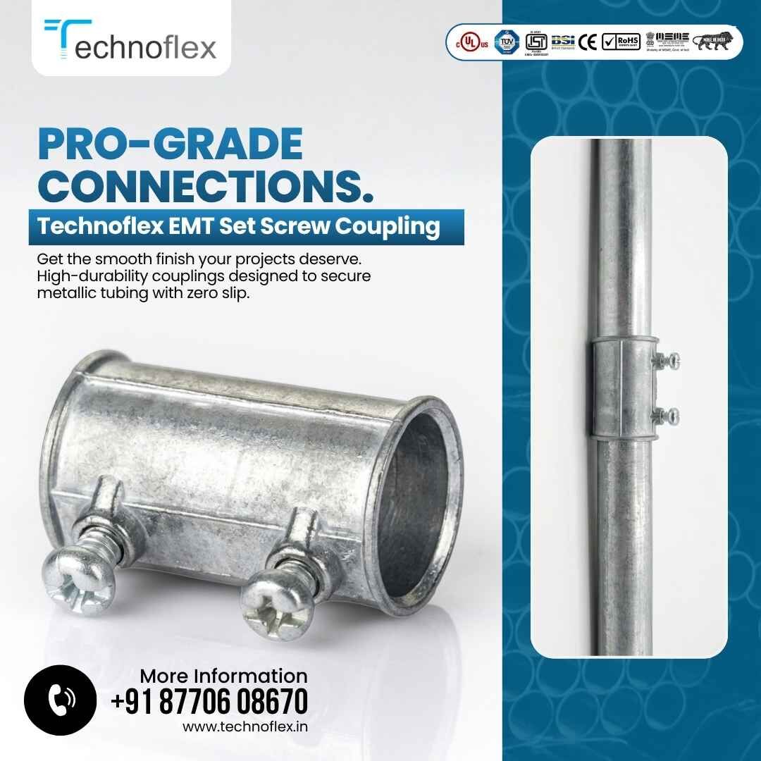 Indore, Electrical & Plumbing, ⚙️ PRO-GRADE EMT SET SCREW COUPLING | TECHNOFLEX