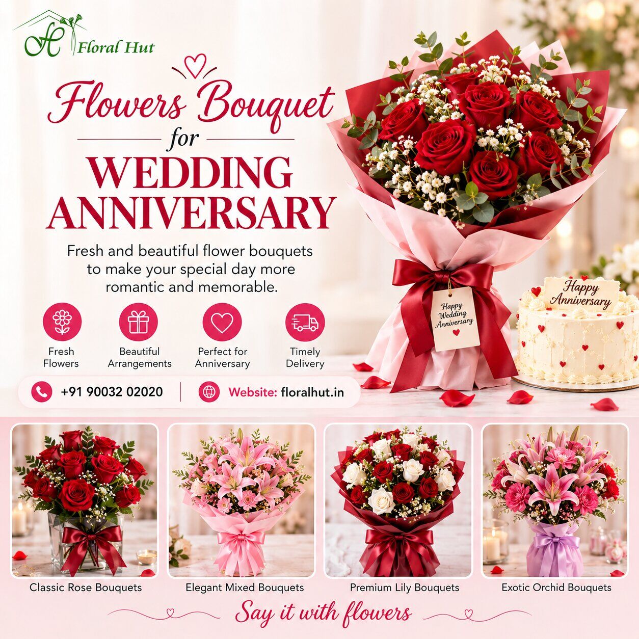 Chennai, Florist, Wedding Anniversary Flowers Chennai