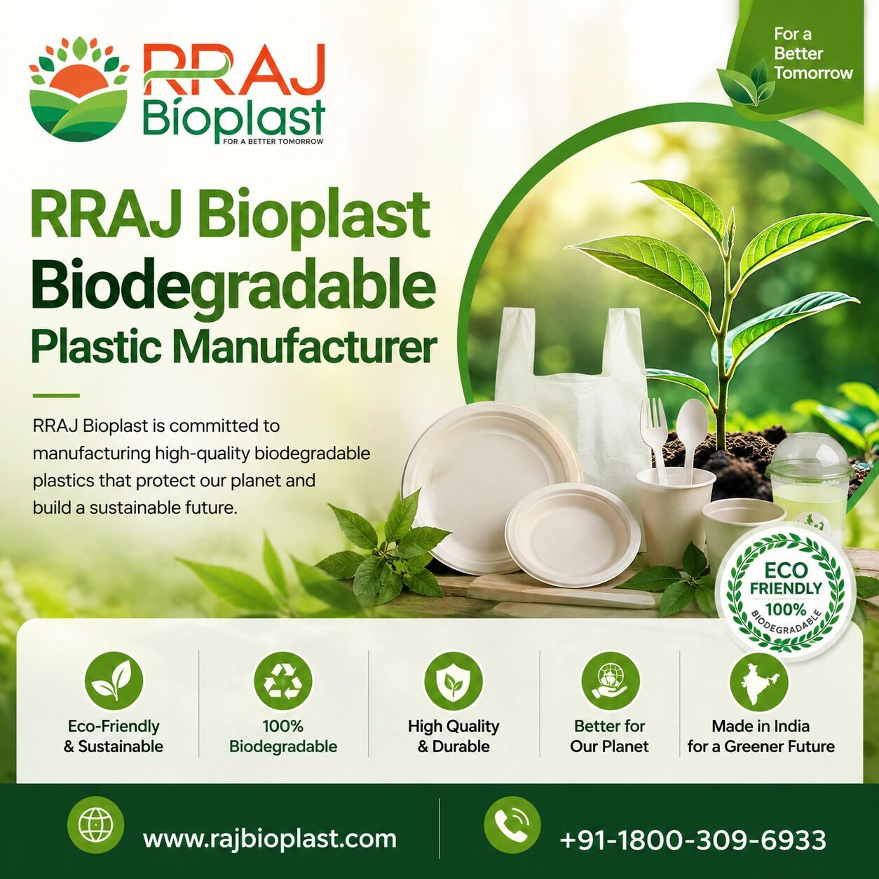 Greater Noida, Business, Biodegradable Plastic Manufacturer For Sustainable Material Solutions