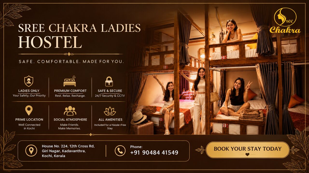 Kochi, Bedspace For Rent, Sree Chakra &ndash; Your Trusted Ladies Hostel In Kochi