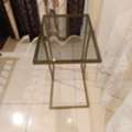 SAR 80,  Coffee Table Set, Steel Frame, Glass Top