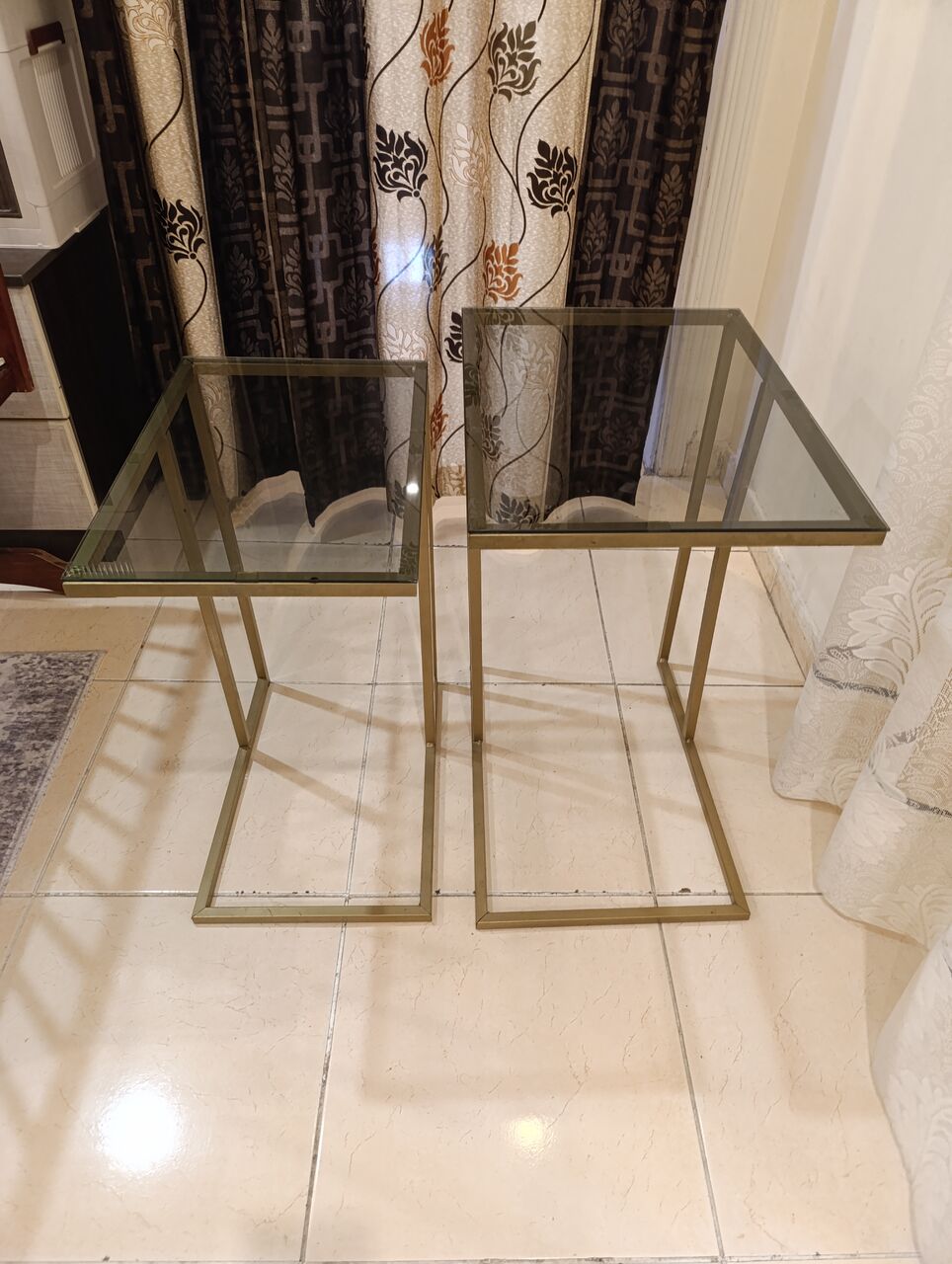 Jeddah, Household Items, SAR 80,  Coffee Table Set, Steel Frame, Glass Top