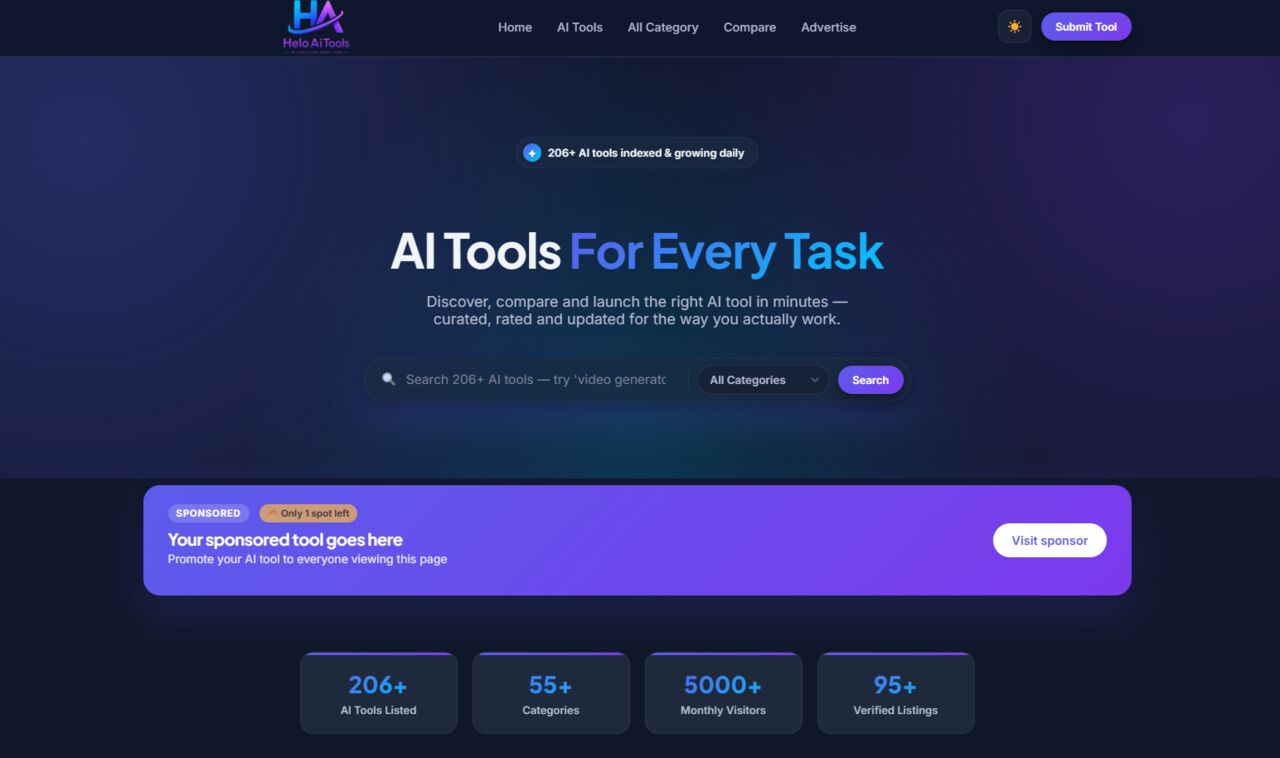 Mumbai, Business, Get Your AI Tool Listed On HeloAITools &ndash; Reach AI Users & Grow Your Visibility