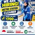 Metro Station Cleaner Need Indonesia Girls Basic Selary 2000 Iqama Must Be Valid And Bangl