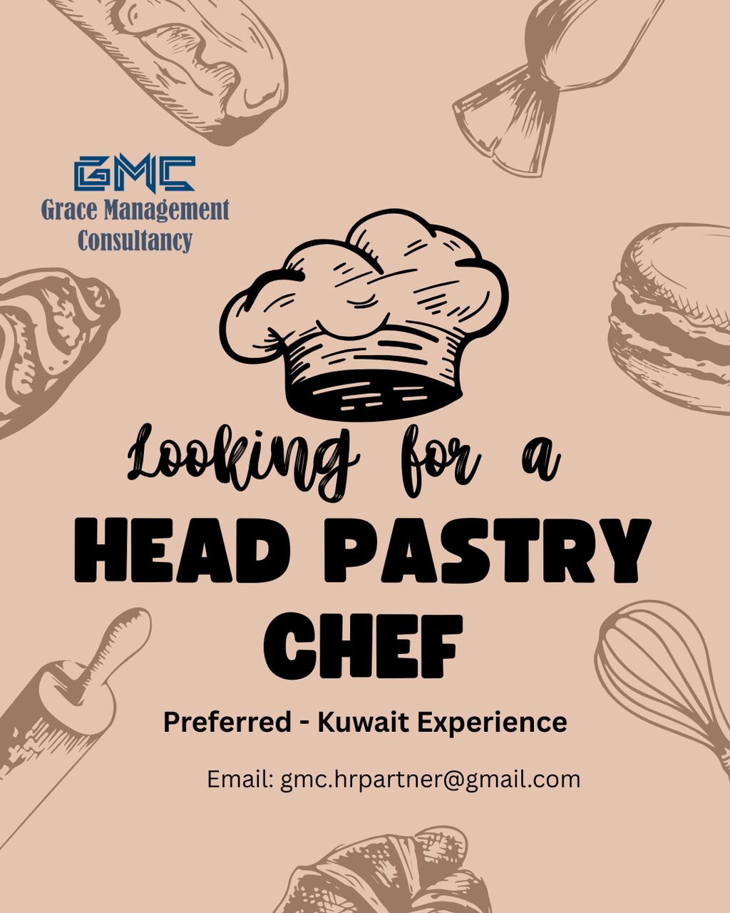 Manama, Jobs, Head Chef - Pastry