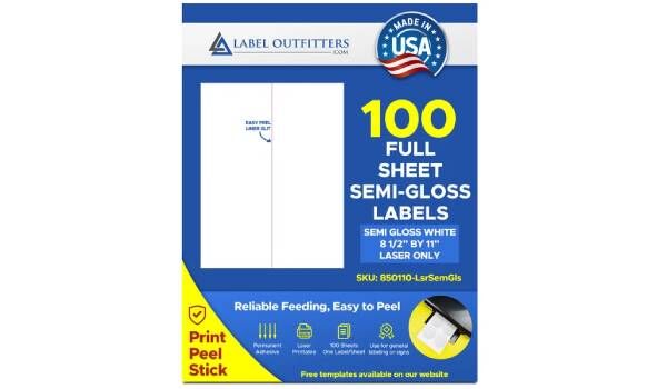 New York, Appliances, USD 18,  Semi Gloss White Labels | Crisp Barcodes, Laser Only