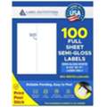 USD 18,  Semi Gloss White Labels | Crisp Barcodes, Laser Only
