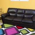 SAR 1500,  2 Three Seater Leather Sofa From Home Center