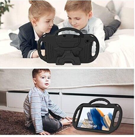 Al Sulaymaniyyah, Tablet Computers, AVAWO Kids Case For Samsung Galaxy Tab A8 10.5 2022 (SM-X200/X205/X207), With Strap, Black