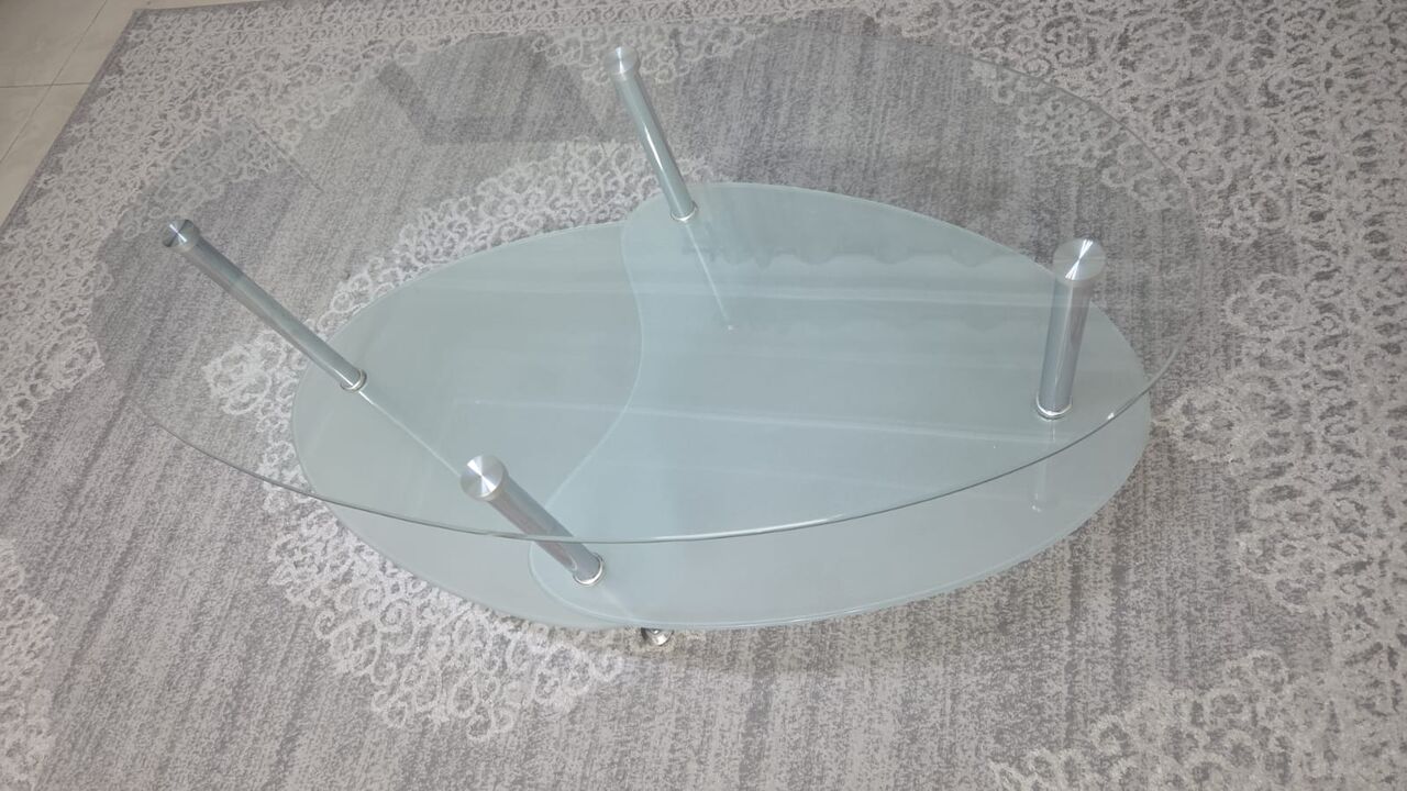 Al Sulaymaniyyah, Furniture, Salon Quality Table (round Glass) Multi-levels