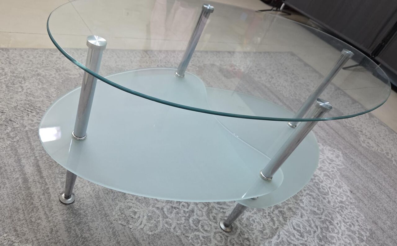 Al Sulaymaniyyah, Furniture, Salon Quality Table (round Glass) Multi-levels