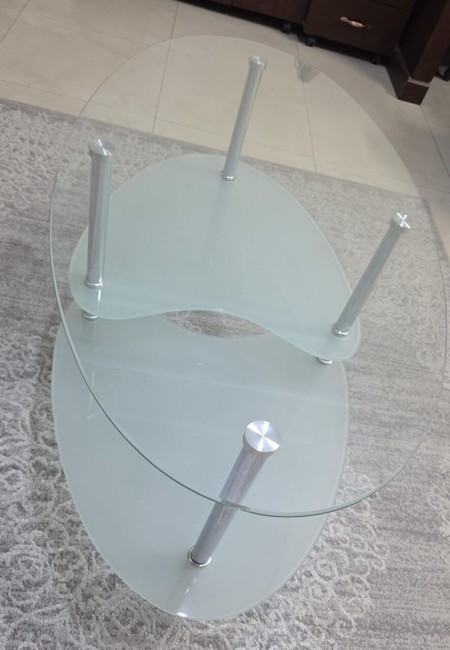 Al Sulaymaniyyah, Furniture, Salon Quality Table (round Glass) Multi-levels
