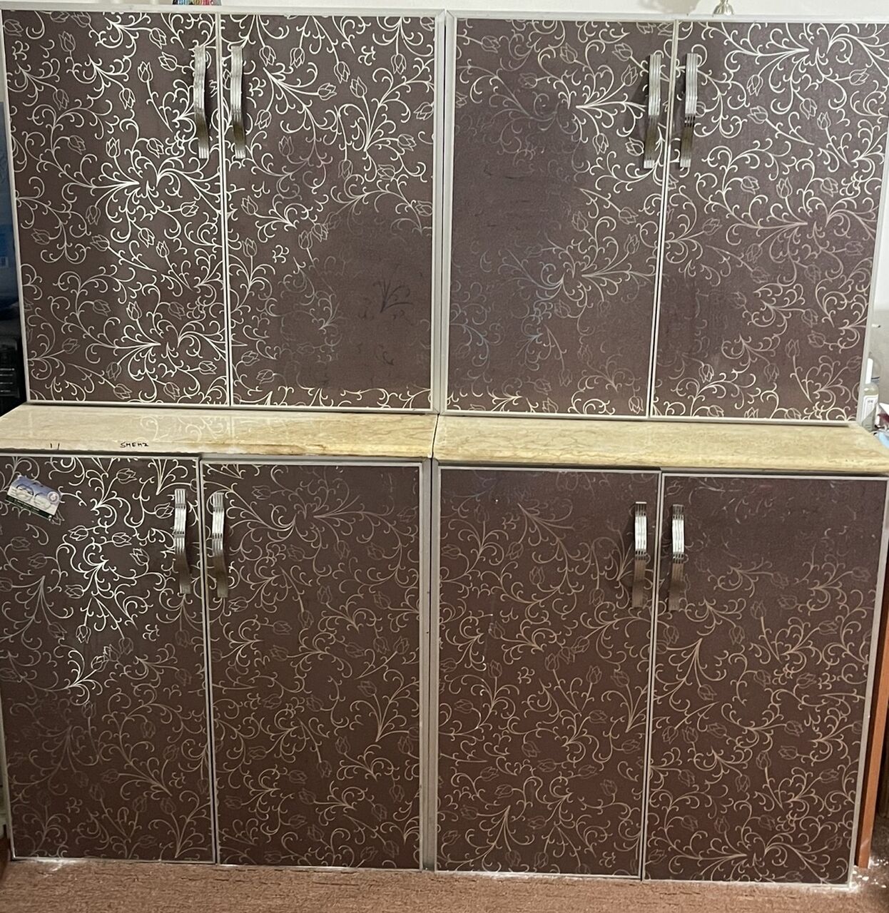 Dammam, Furniture, SAR 1200,  Kitchen Cabinets And Glass Center Table With Side 4 Tabels